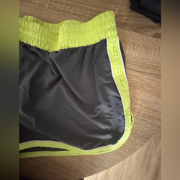 LG Women's Gray and Yellow Athletic Shorts - Picture 3 of 5